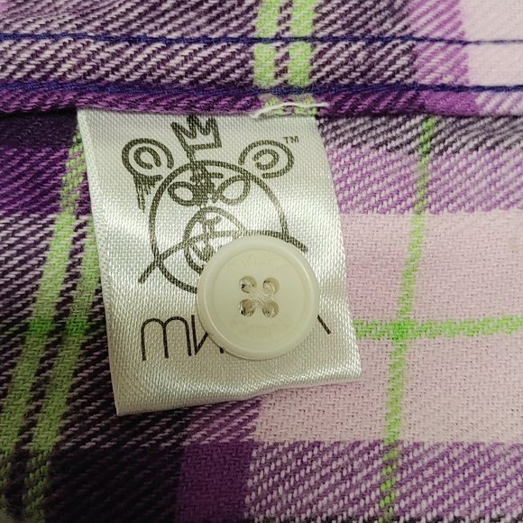 Mishka NYC Long Sleeve Flannel XXL Mens Plaid Streetwear - Picture 6 of 8